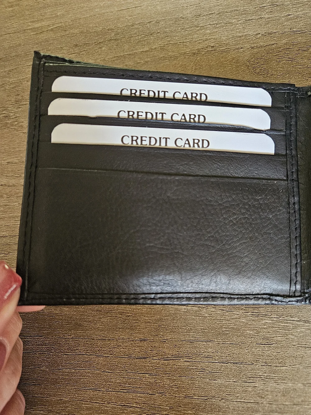 Berreri Black Leather Men's Bi-Fold Wallet-NWT